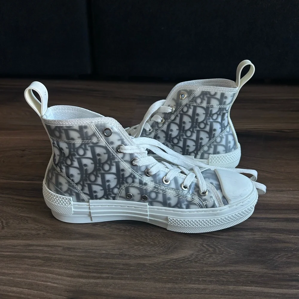 Dior High Top Platform Sneakers - Picture 2 of 5